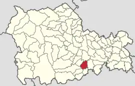 Location in Neamț County