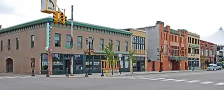 SE corner of Saginaw and Pike