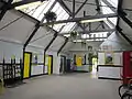 The interior of the booking hall.