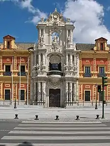 Palacio de San Telmo in Seville by Leonardo de Figueroa (1682–1895)