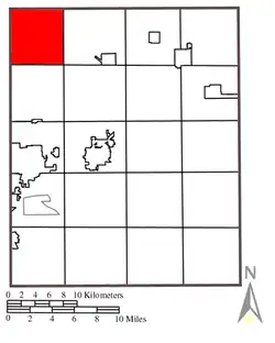 Location within Portage County