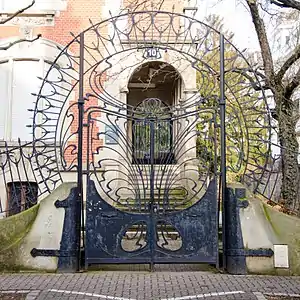 Gate of Villa Knopf in Strasbourg (1905)