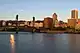 Colour photograph of the Portland, Oregon skyline in 2007
