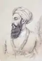 Portrait of Dost Mohammad Khan, date unknown.