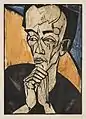 Erich Heckel, Portrait of a Man, c. 1918