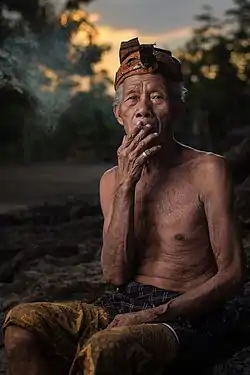 Old man at Bayan