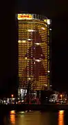 Post Tower night Christmas Tree illumination