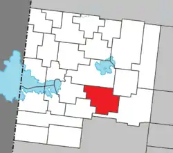 Location within Abitibi-Ouest RCM.