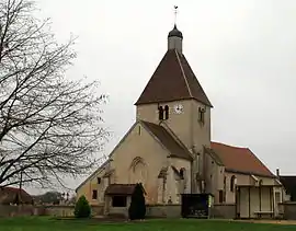 The church in Pourlans