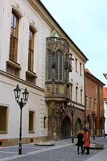 Gothic oriel window, Karolinum, Charles University, Prague (c.1380)