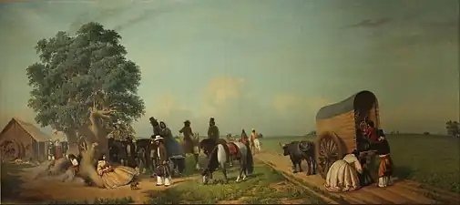 Un alto en el campo (1861) by Prilidiano Pueyrredón.