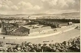 Project for the Palais des Archives in 1812.