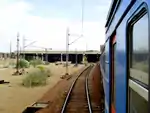 Beovoz train entering Prokop main station in Belgrade