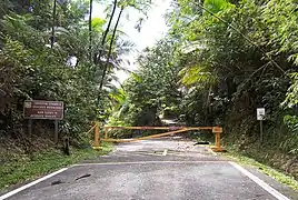 Terminus of the northern section of PR-191 (southbound)