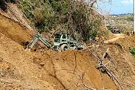 Hurriane Maria relief work in Corozal by the Puerto Rico National Guard