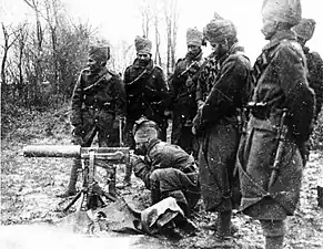 Soldiers of the 129th Baluchis in Flanders. The Kullah or conical top was typically worn by Punjabi Muslim soldiers