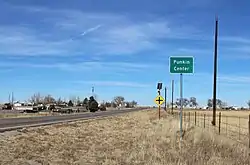 Looking north along State Highway&nbsp;71 from a point south of its intersection with State Highway&nbsp;94, November 2021