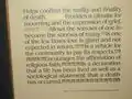 Reasons for funerals, from "The Funeral from Ancient Egypt to Present-day America", Resthaven Memorial Park