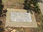 Time capsule located on the grounds of the Old Lamar County Courthouse.