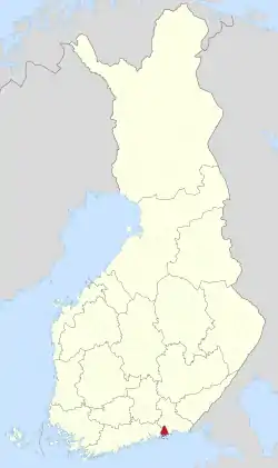 Location of Pyhtää in Finland