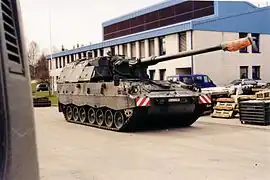 Self-propelled howitzer PzH 2000 of the German Army