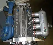 Very early experimental racing engine