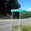 Quakake sign on PA 54 near intersection of Marian Ave