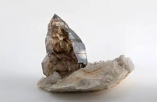 Image 26Smoky quartz, by JJ Harrison (from Wikipedia:Featured pictures/Sciences/Geology)