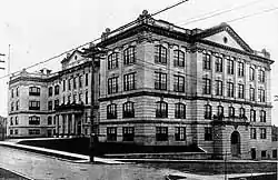 Exterior view of a large building