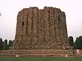 Rubble masonry core of the unfinished Alai Minar in the Qutb complex, India, c. 1316 CE