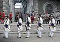 Régiment de La Sarre at attention