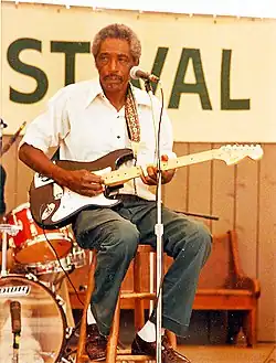 Burnside performing in Knoxville, Tennessee, at the 1982 World's Fair