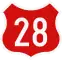 National Road 28 shield}}