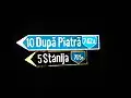 Road sign near Stănija and Dupăpiatră