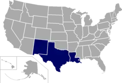 Location of teams in {{{title}}}