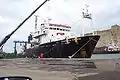 Loading for its last voyage as Charles Darwin, in March, 2006.