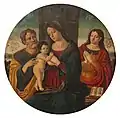 Raffaellino del Garbo (attribution) - Madonna and Child with St. Joseph and John the Baptist, 16th century.