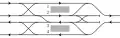 Track diagram of Meitetsu Kanayama Station