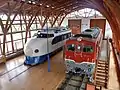 Preserved DF50 1 at The Railway History Park in Saijo in May 2015