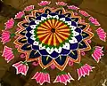 Rangoli at Chennai, India