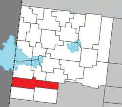 Location within Abitibi-Ouest RCM.