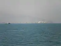 Oil tanks in port