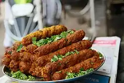Image 1Ready to eat Kebab on the roadside food joints, in Shivajinagar. (from Culture of Bangalore)
