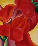 O'Keefe, Red Canna, 1923, oil-painting on canvas, Pennsylvania Academy of the Fine Arts
