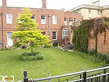Rear of building