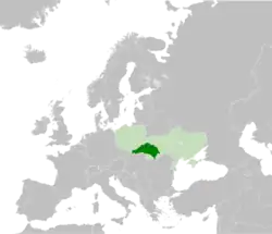 Location of Galicia