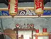 Some of the relics, like tables and statues of gods, were restored and repainted