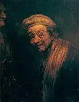Self-Portrait as Zeuxis, c. 1662. The only other painted self-portrait in which Rembrandt is turned to the left.