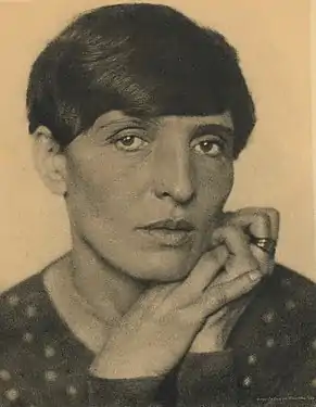 Portrait of Germain sculptor Renée Sintenis by Hugo Erfurth, Dresden, 1930.