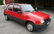  Five-door front-engined car with a two-box body style